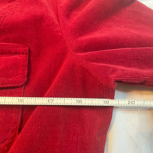 JKLA Red Corduroy Blazer Women's Large Retro Button Front Jacket - Picture 7 of 10
